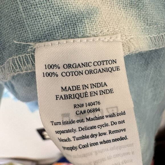 FAHERTY Vida Blue Tie Dye Tiered A Line Oversized Dress Size Small $278 - Picture 10 of 11